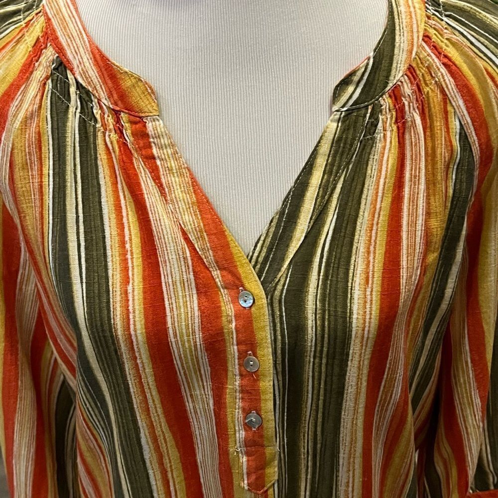 Like New Ruby Rd. Striped Ladies Top M - Picture 3 of 4